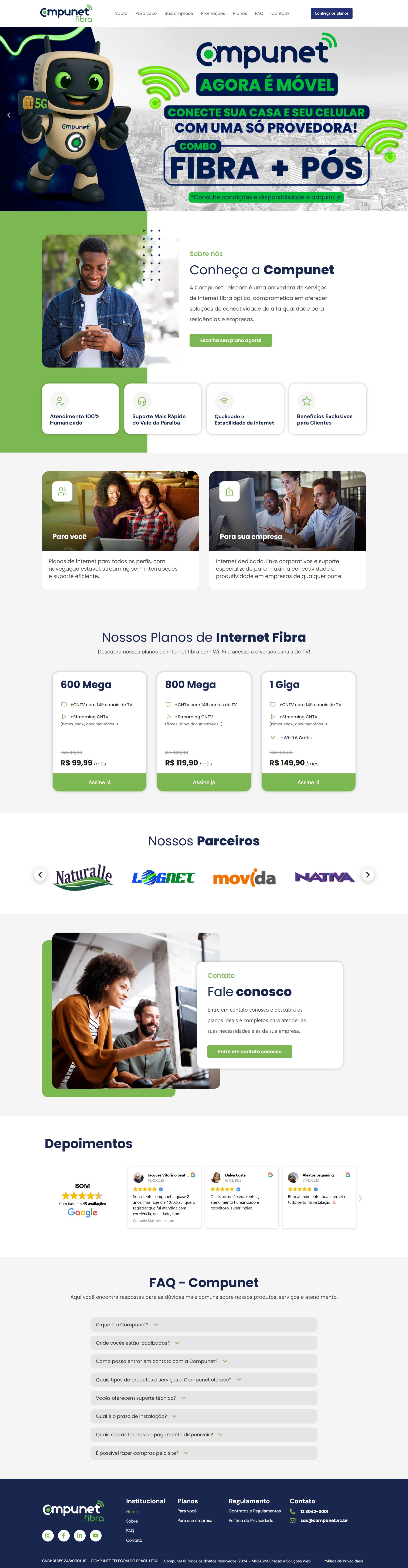 Criação Site Compunet